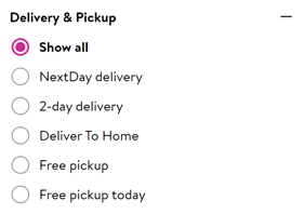 Walmart shipping options