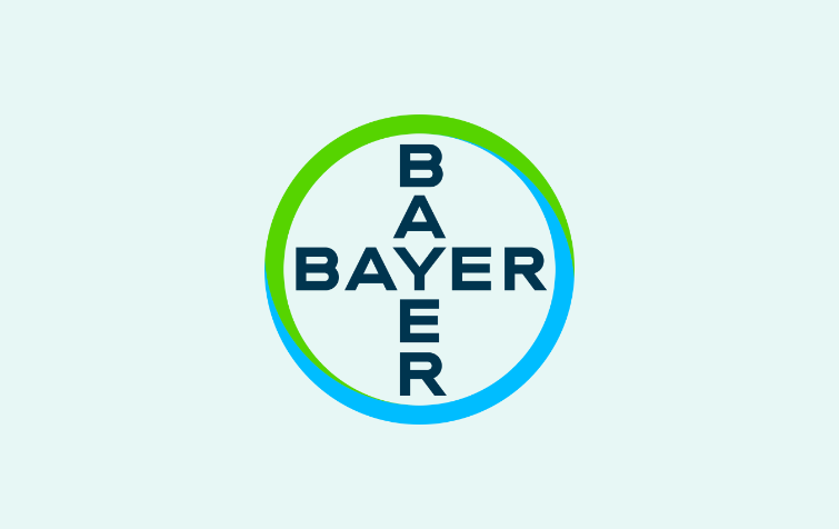 Bayer logo on green background