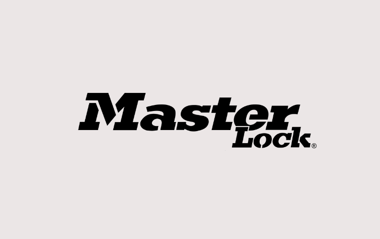 MasterLock logo on light gray background